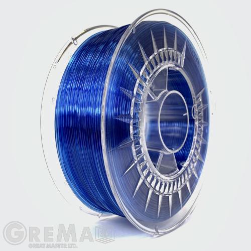 PET - G Devil Design PET-G filament 1.75 mm, 1 kg (2.0 lbs) - super blue transparent
